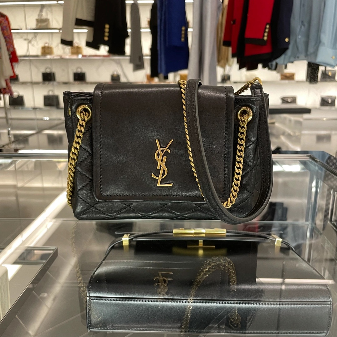 Saint Laurent Canvas Exterior Shoulder Bags Bags