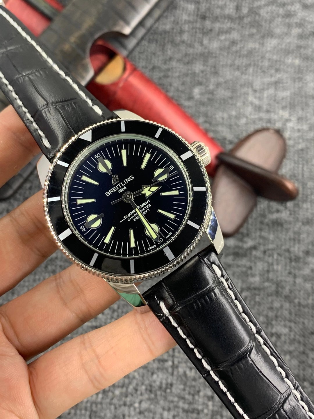 Breitling Superocean Heritage A37320 Chronometer Date 38MM Unisex Automatic BLACK002