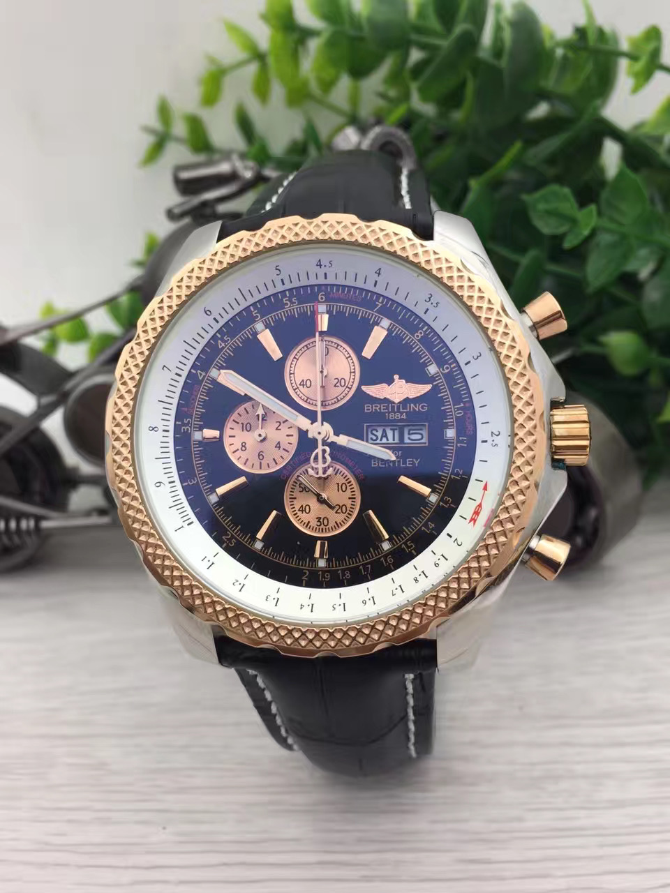 Breitling Bentley GT Chronograph Automatic Chronometer Black Dial Men’s Watch