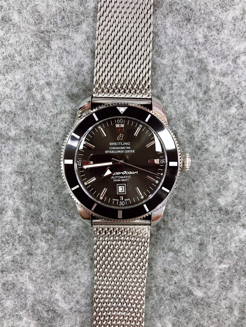 Breitling Superocean Heritage II 46, Black dial, Ref# AB2020121B1A1, Complete
