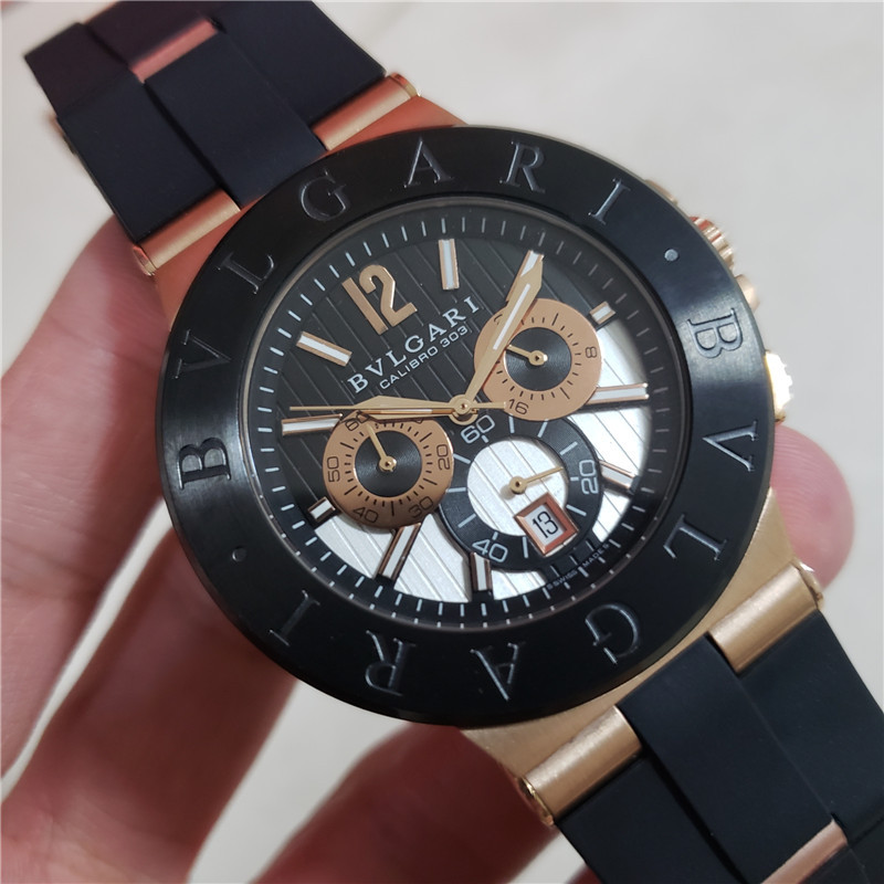Bvlgari Diagono dg42bgvdch 18k 42mm auto watch