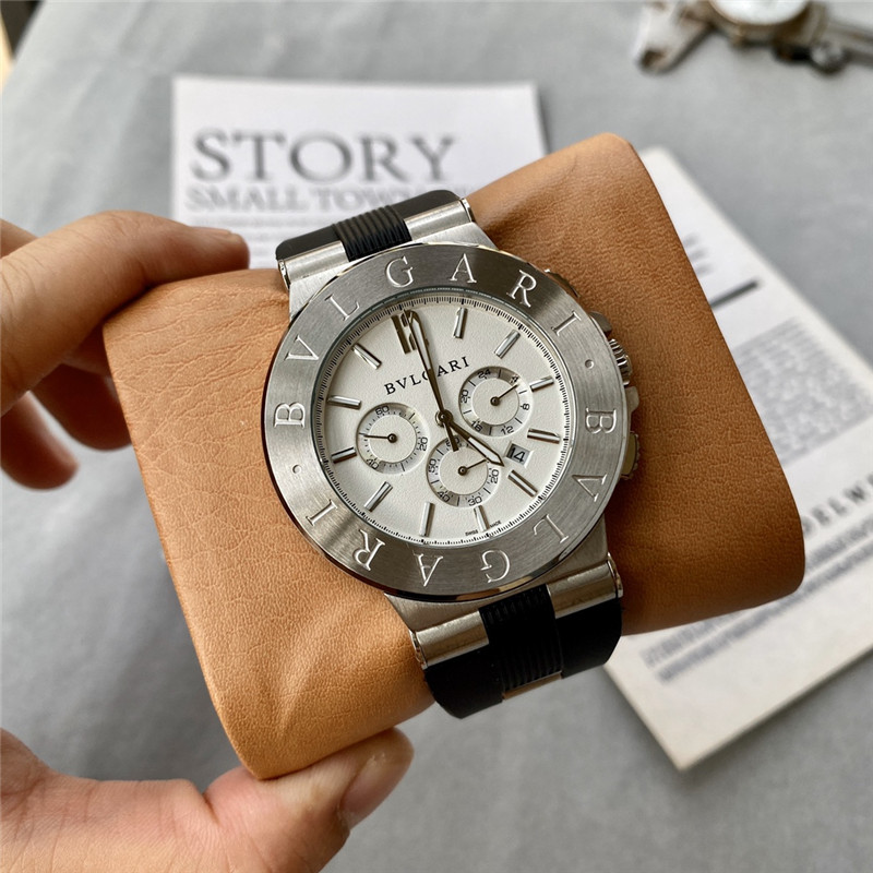 Bvlgari Diagono White Men’s Watch – CH35S