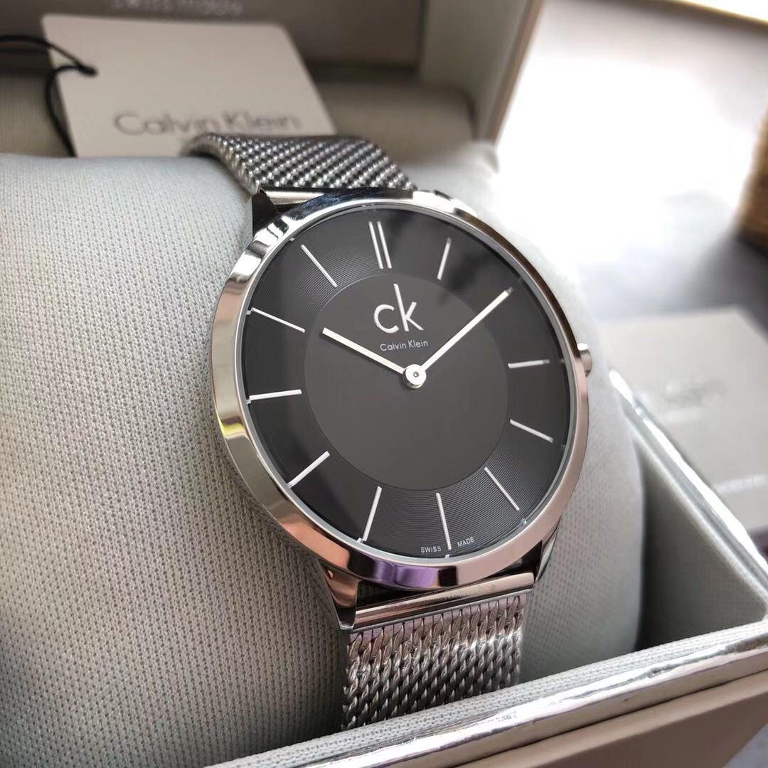 Calvin Klein Watch Minimal Man Woman Quartz 35 mm Grey Dial K3M22124