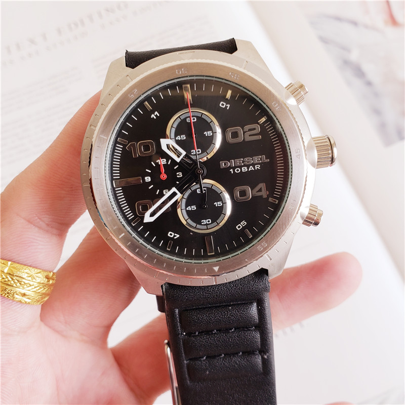Diesel Padlock Chronograph Quartz Black Dial Men’s Watch