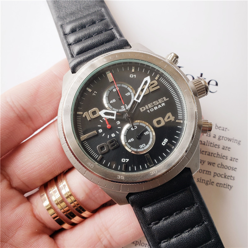 Diesel Padlock Chronograph Quartz Black Dial Men’s Watch