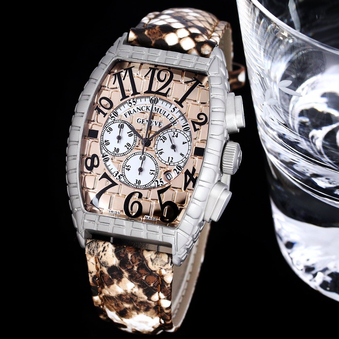 Franck Muller Croco Collections Chronograph 55.4 x 39.6