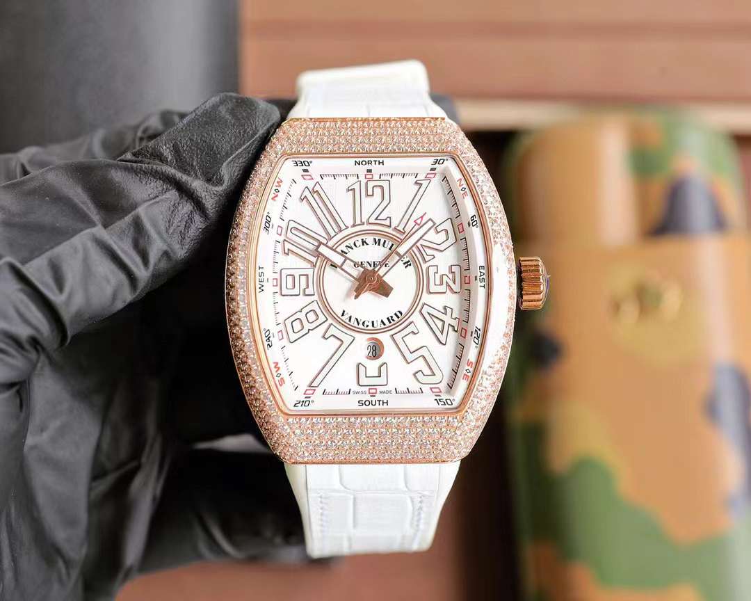 Franck Muller Vanguard Automatic White Dial Men’s Watch 45SCWHTWHT5NBR