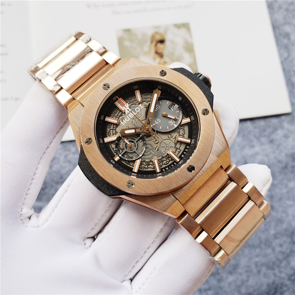 New Hublot Big Bang 42 mm Integrated Titanium Automatic Watch gold