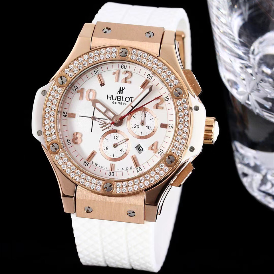 Hublot Big Bang Portocervo 18k Rose Gold Diamond White Dial 44MM K MSRP Rare