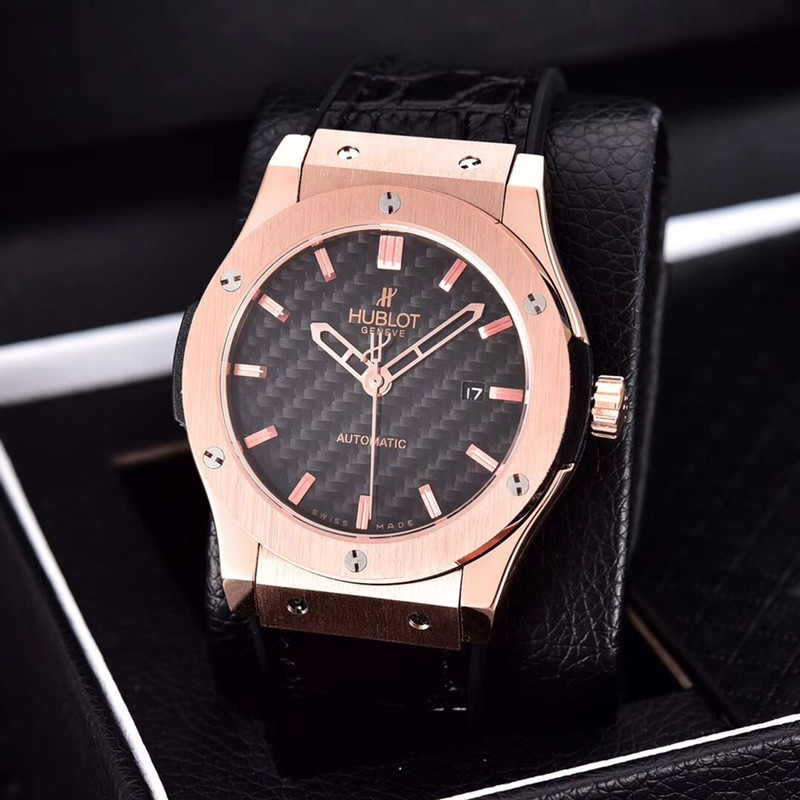 Hublot Classic Fusion 18k Rose Gold Black Dial 42mm Automatic 542.0X.1181.RX