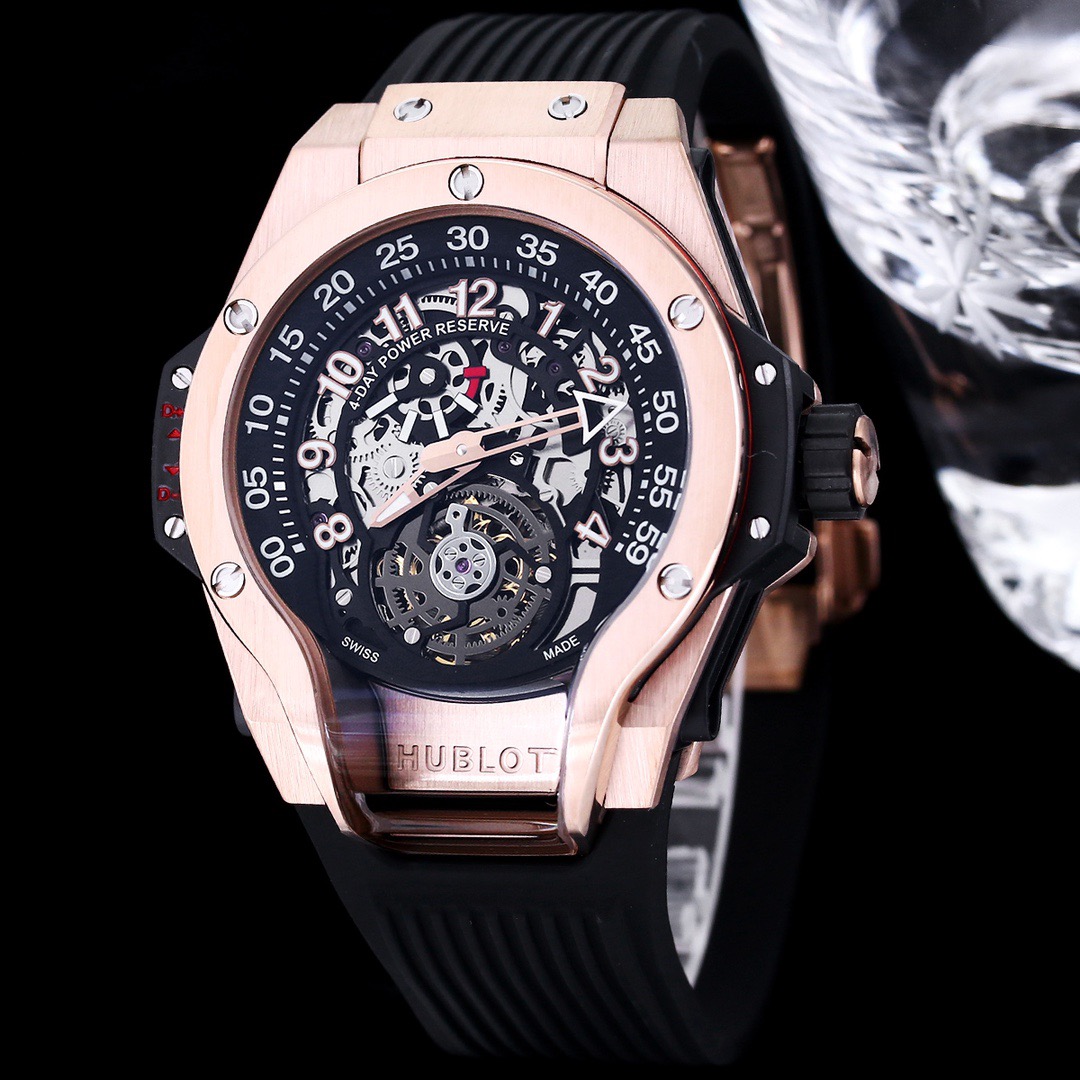 Exceptional Timepieces MP-13 Tourbillon Bi-Axis Retrograde  black dial with gold rim