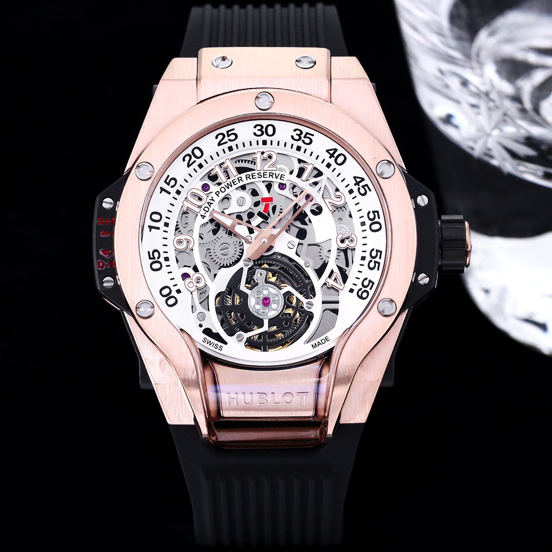 Exceptional Timepieces MP-13 Tourbillon Bi-Axis Retrograde  white dial rose gold rim