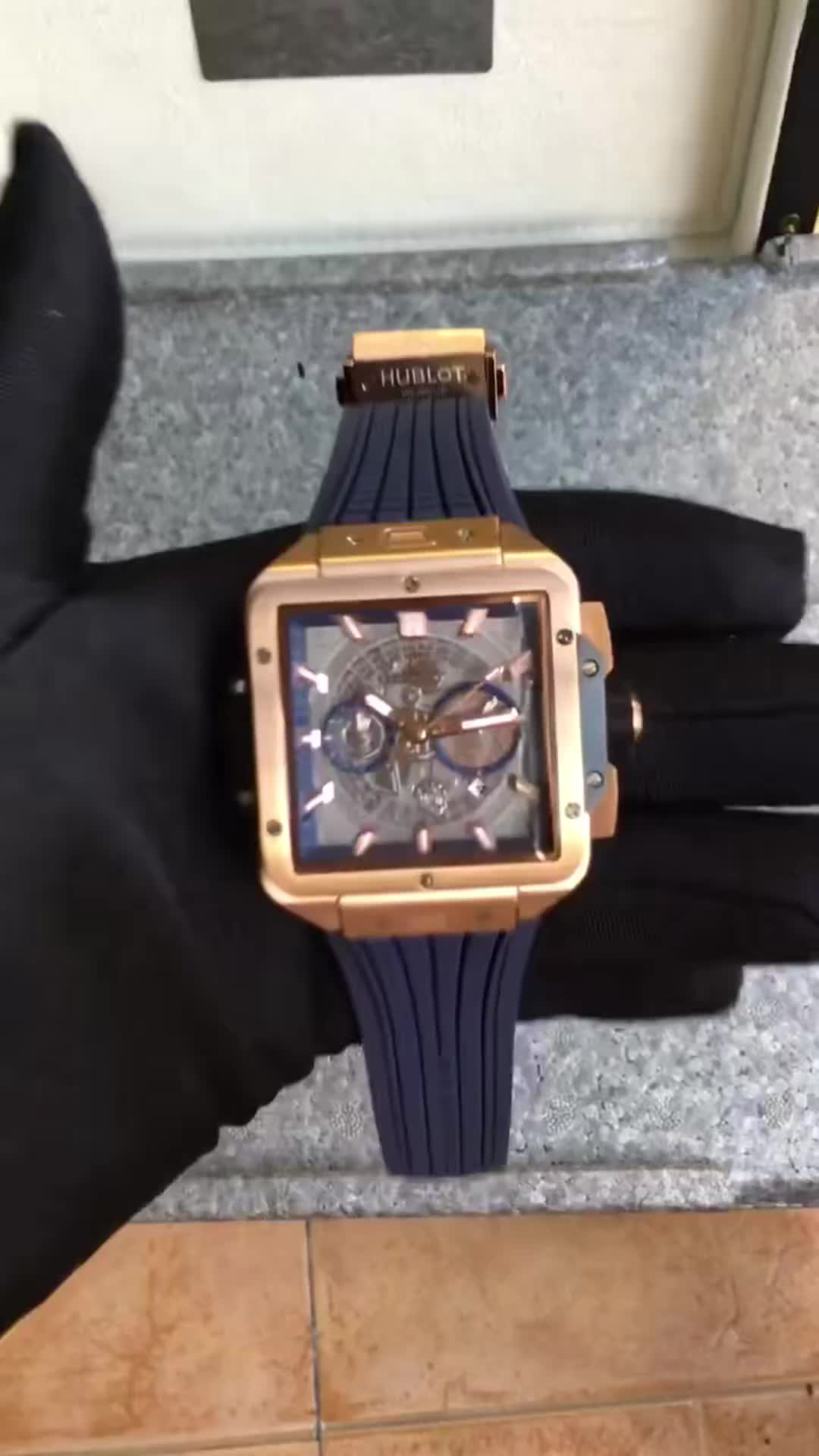Hublot Square Bang Unico King Gold Bule