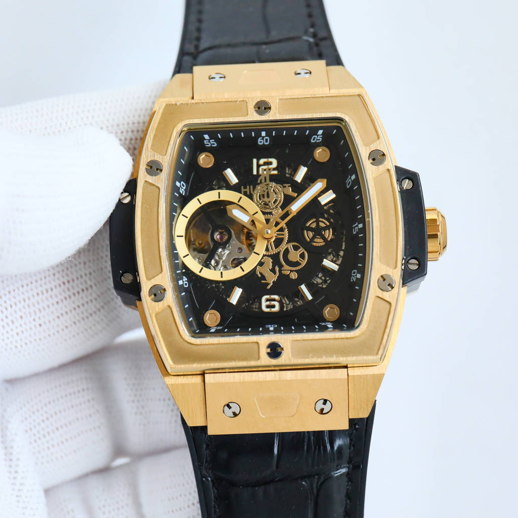Hublot Spirit of Big Bang Ferrari King Gold Skeleton Dial Men’s Watch”