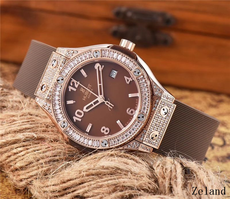 Hublot Big Bang Quartz Gold Cappuccino 38mm Ladies Watch