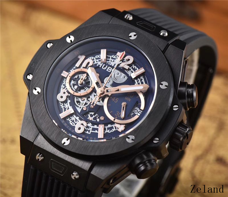 Big Bang Unico King Gold Ceramic dial blue gold strap black