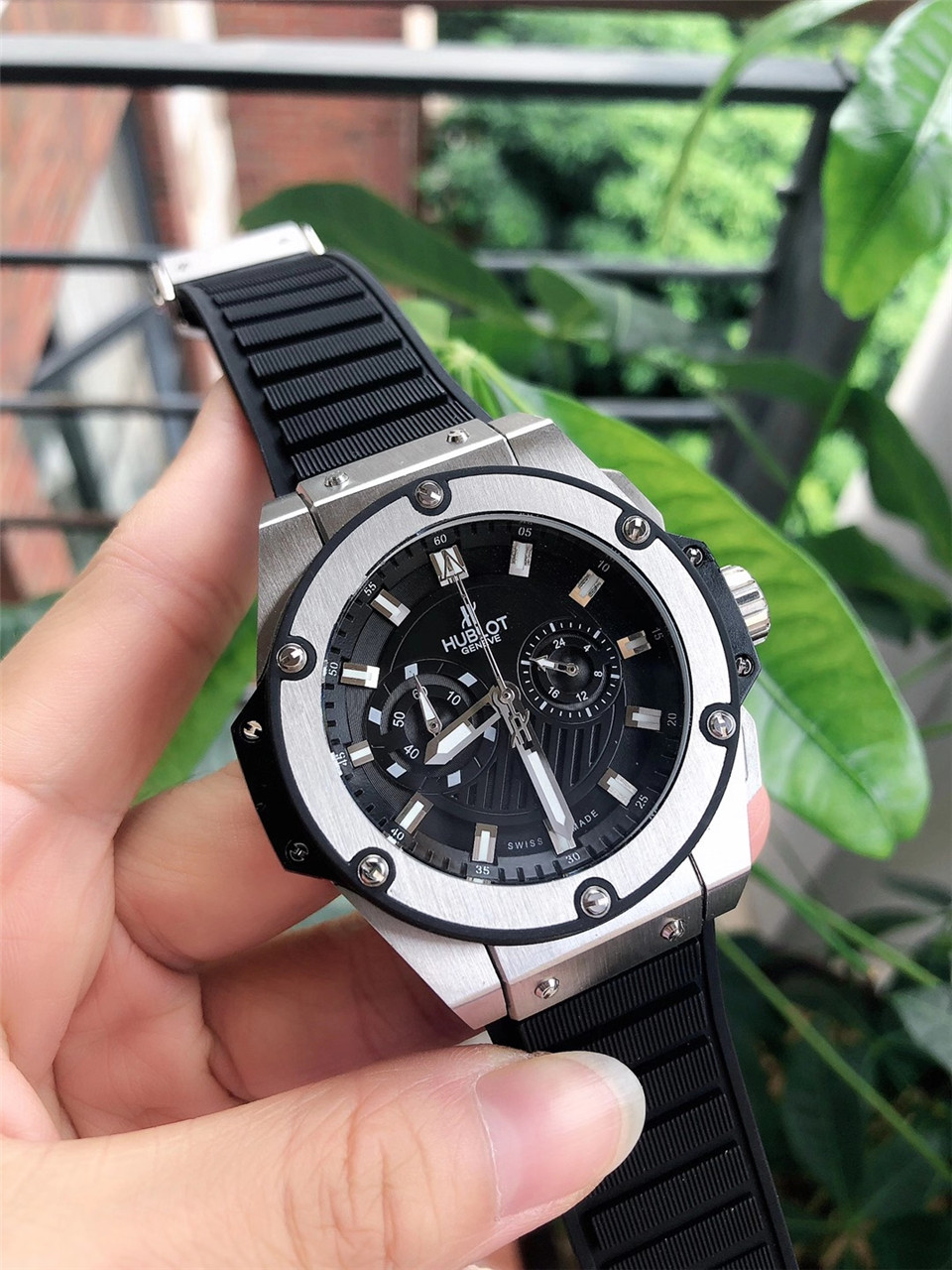 Hublot Big Bang King Power Foudroyante Zirconium Automati dial black