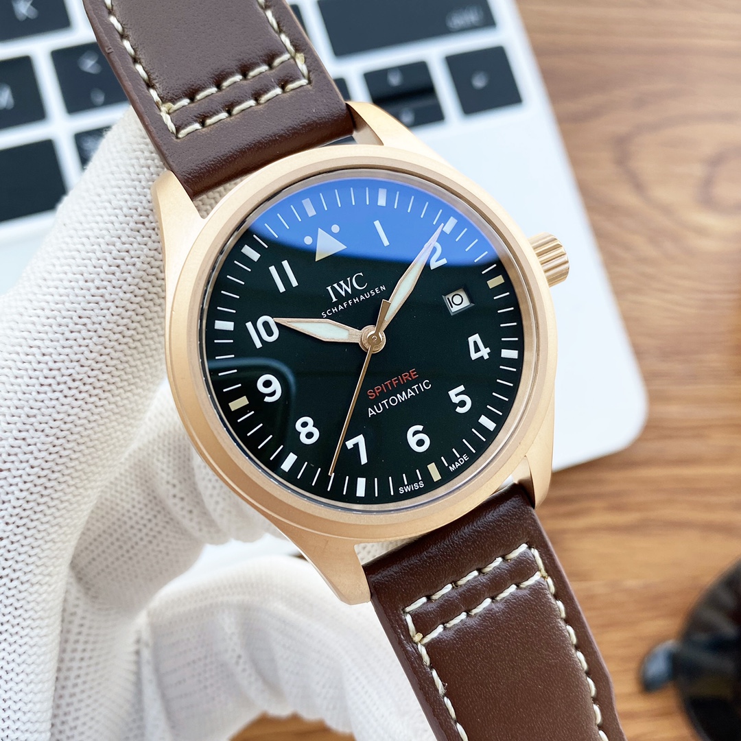IWC Spitfire Automatic 2021 IWC Spitfire Bronze 39MM on lightly used 2025 strap