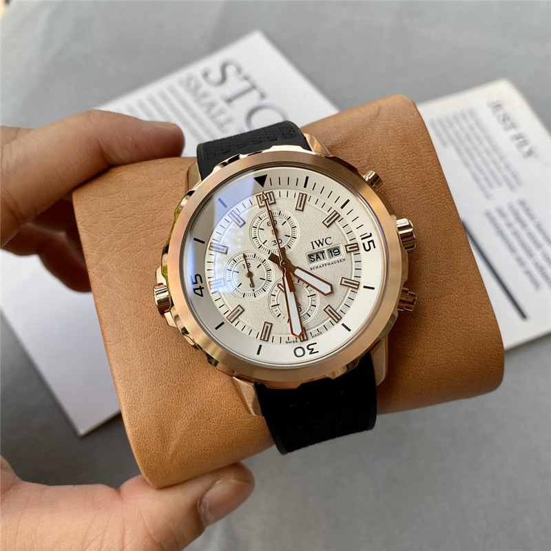 IWC Aquatimer Chronograph Day Date IW376801 Silver Men’s Used Watch #5115