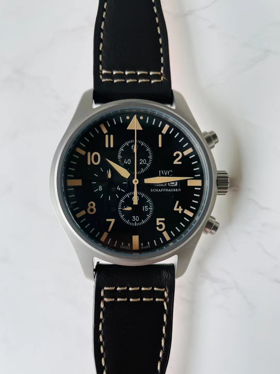 IWC Pilot’s Watch Men’s Black Watch – IW377709