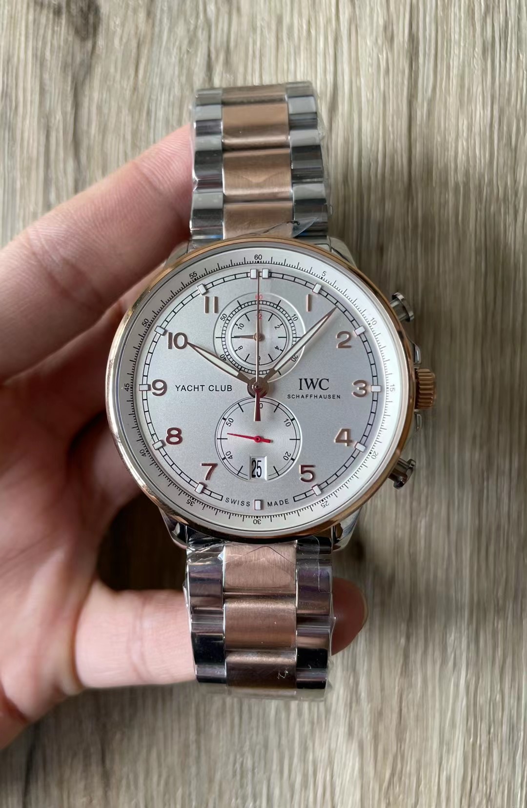 IWC Portugieser Yacht Club Chronograph IW390703 Men’s Watch From Japan G0423