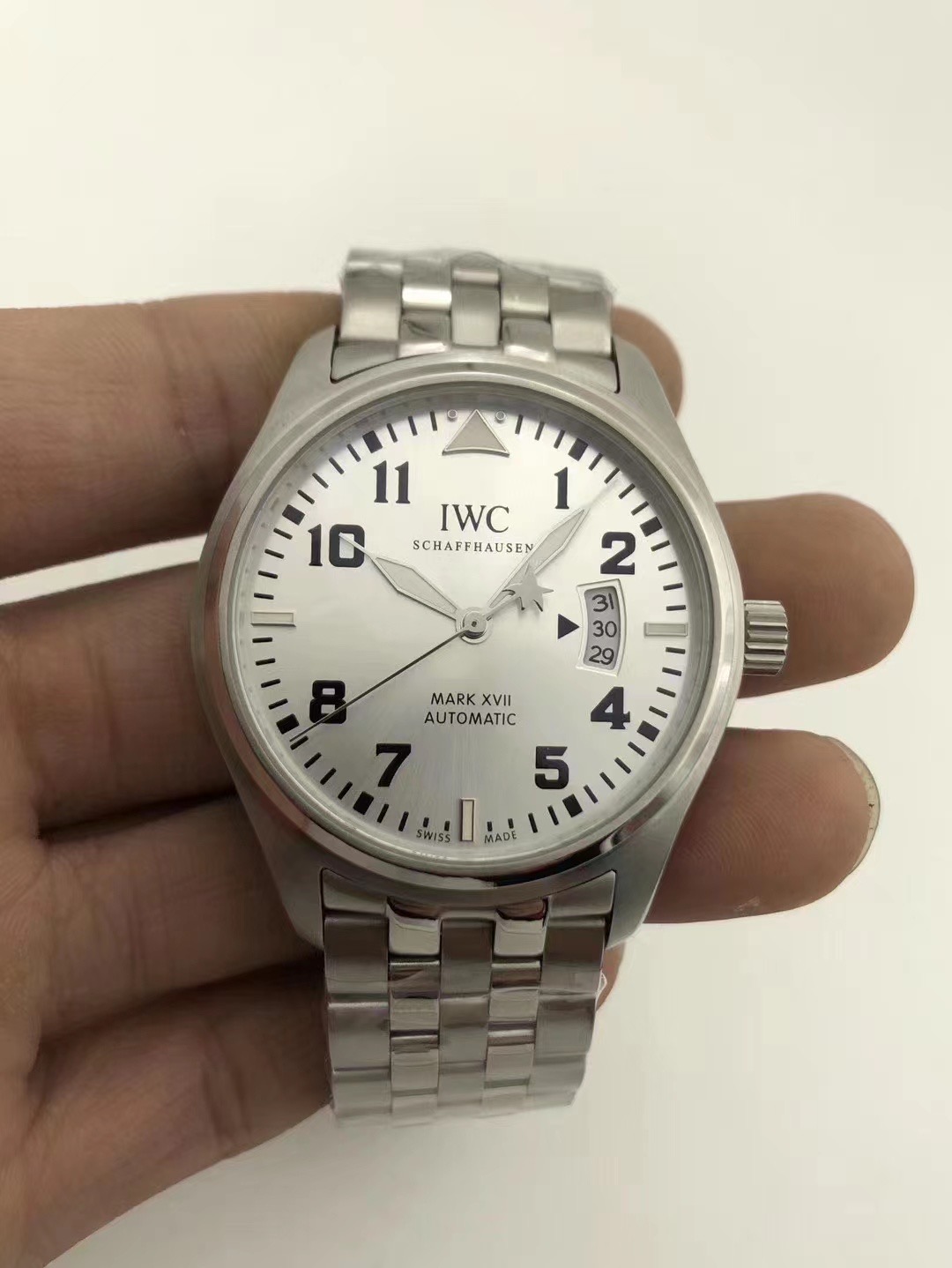 IWC Pilot Watch Mark Xx IW328208 Silver Men’s Used Watch #4104