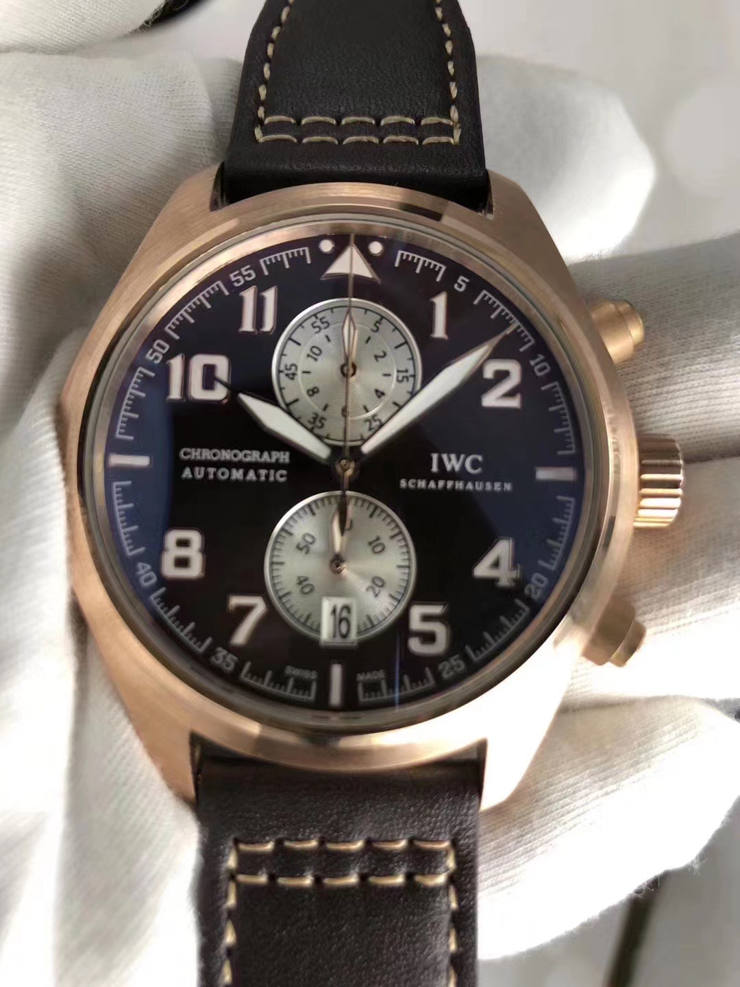 IWC Pilot Chronograph Edition Antoine de Saint Exupery 18K Rose Gold