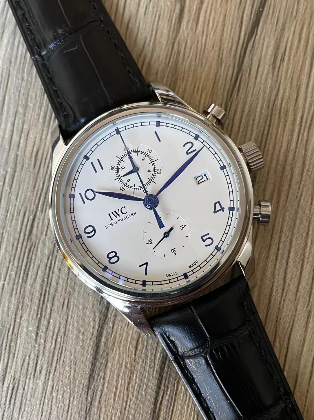 USED IWC Portugieser IW390302 Silver Case Size 42mm×42mm Men’s Watch #51012