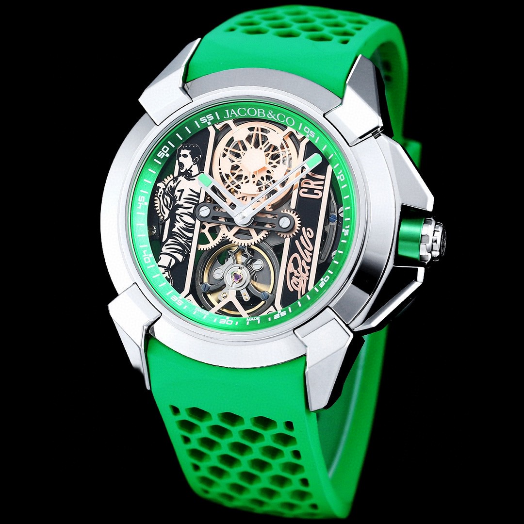 Jacob & Co Epic X Heart of CR7 Stainless Steel 44mm Watch
