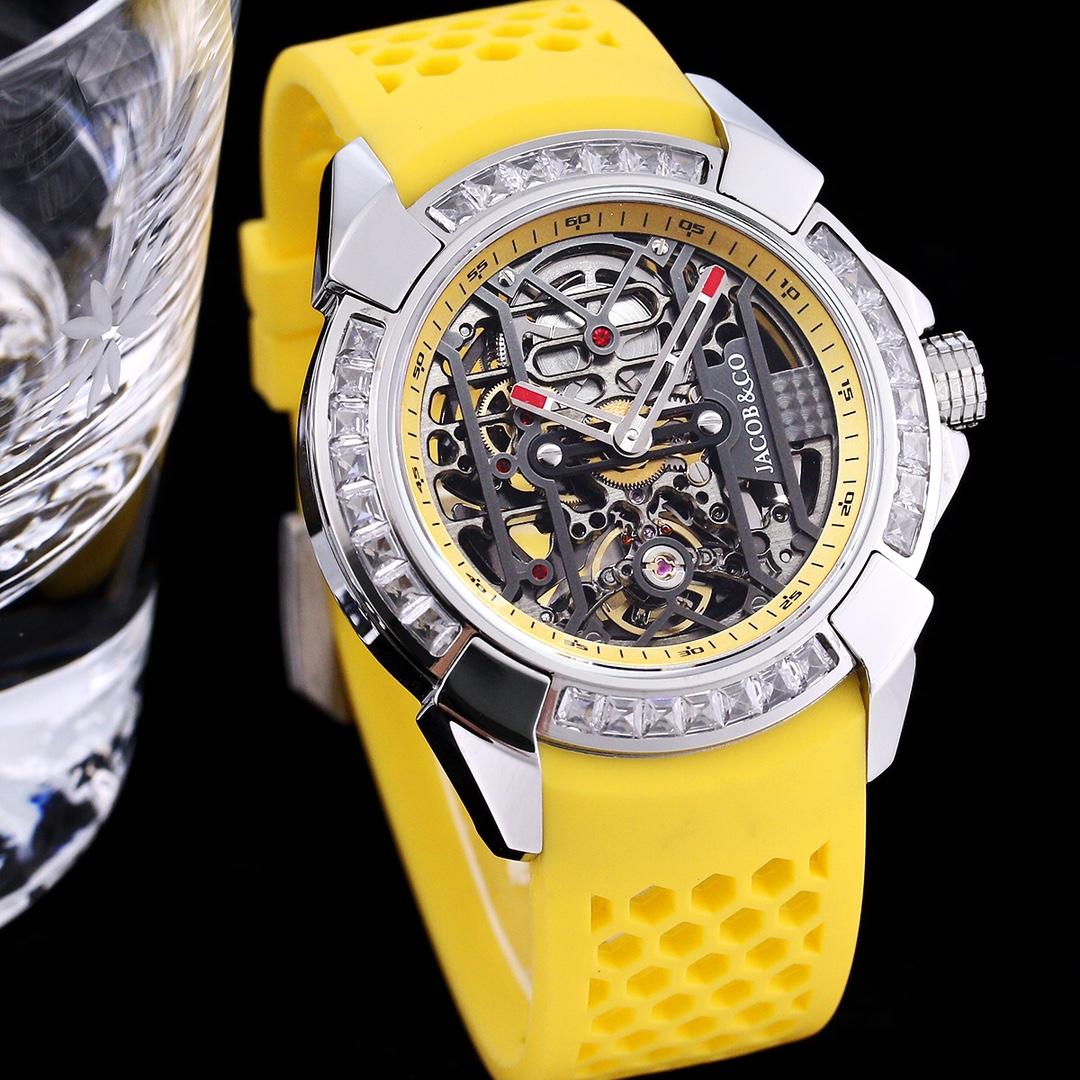 Jacob & Co. Epic X Black Jacob & Co. Epic X Skeleton Gold wire with silver white border