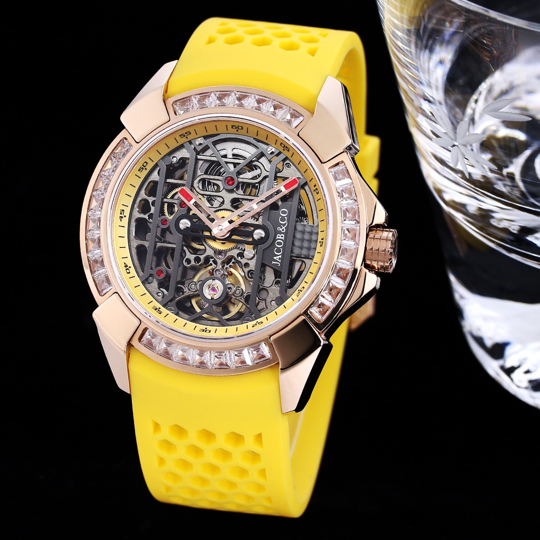 Jacob & Co. Epic X Black Jacob & Co. Epic X Skeleton gold wire with gold border