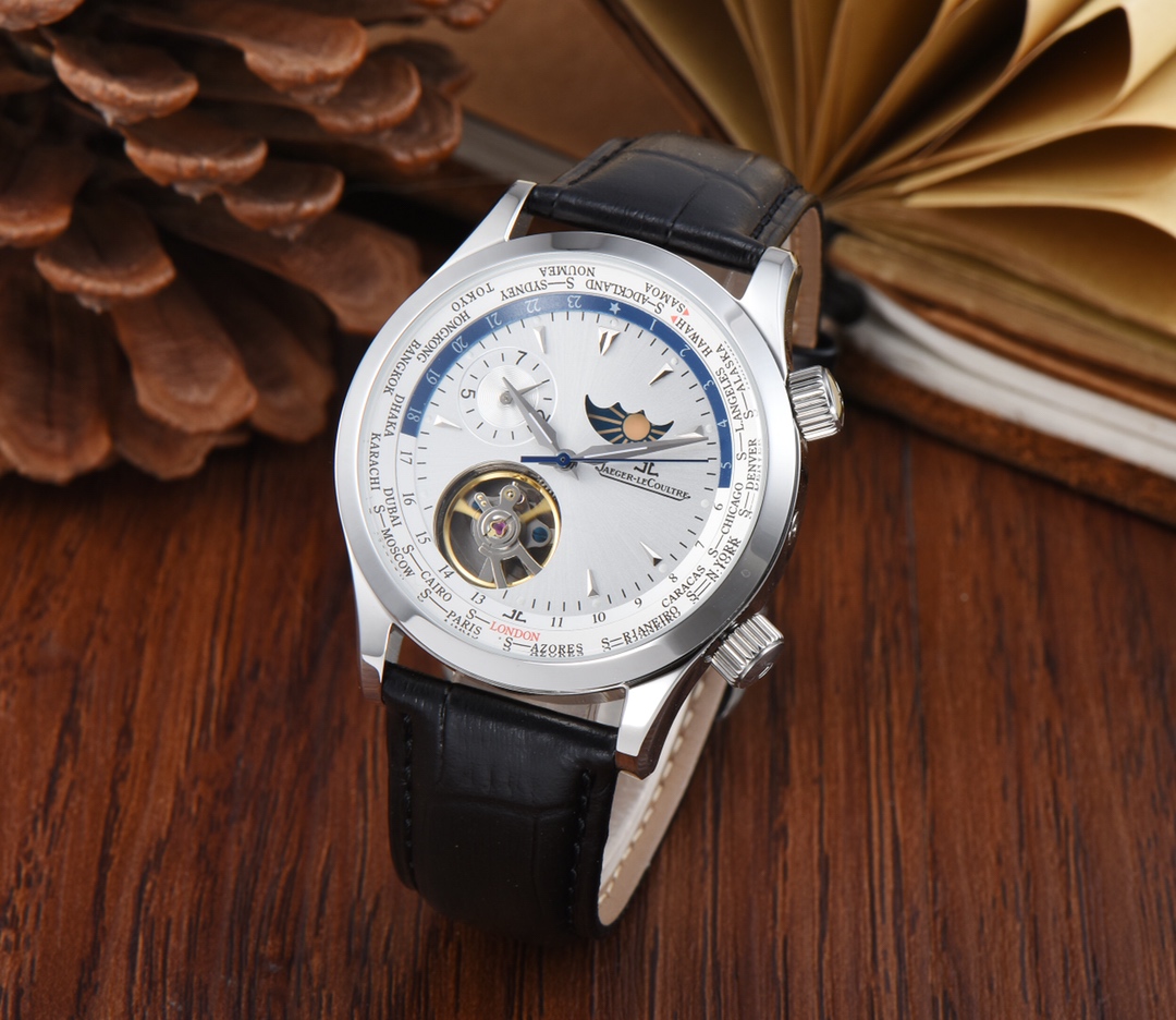 Man Kronen&Sohne KS Luxury Automatic Mechanical Tourbillon Skeleton Leather Watch