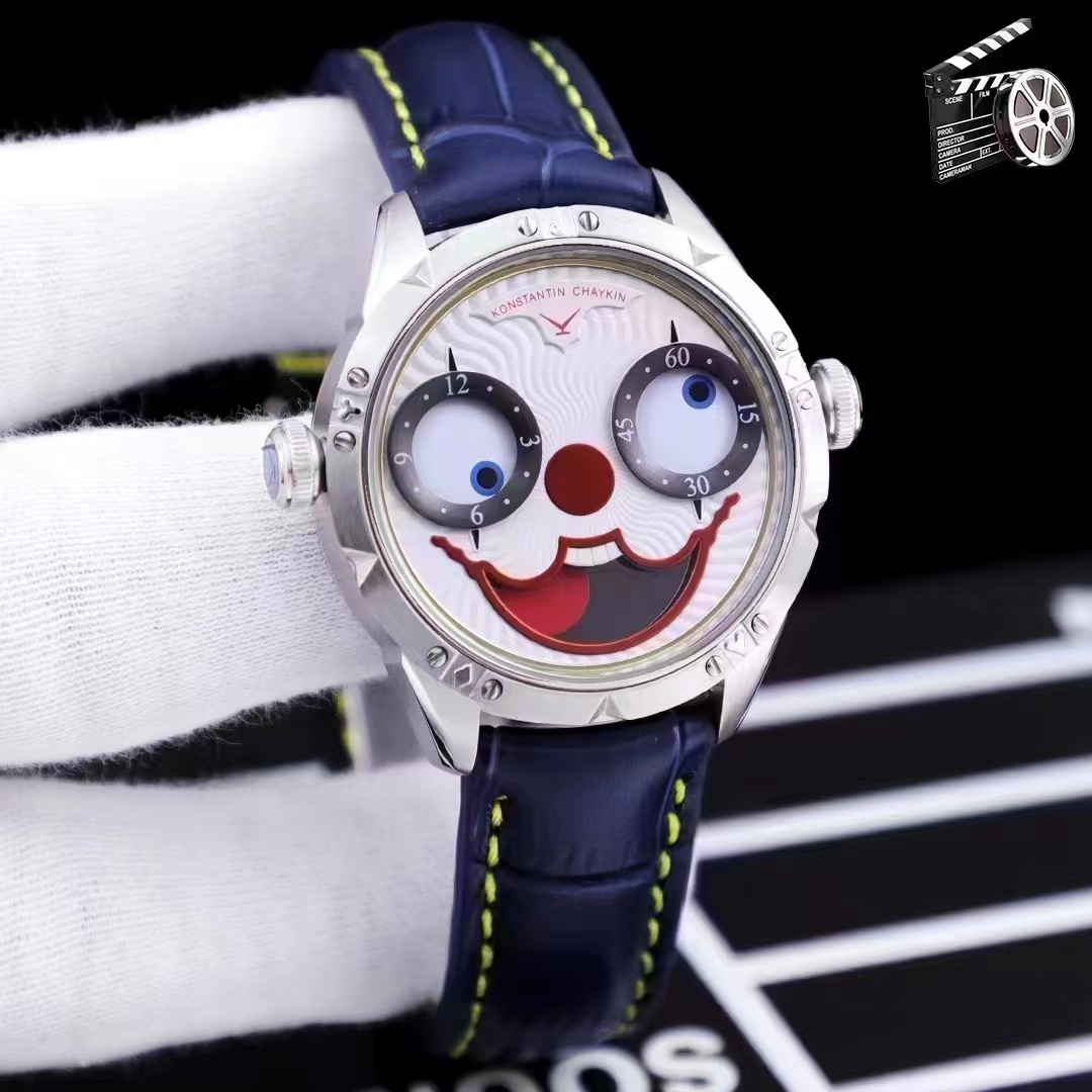 Konstantin Chaykin Wristmons Clown – Steel – Joker  blue white wire