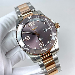 New Longines HydroConquest Automatic Grey Dial Men’s Watch WHITE SILVER GOLD STRING