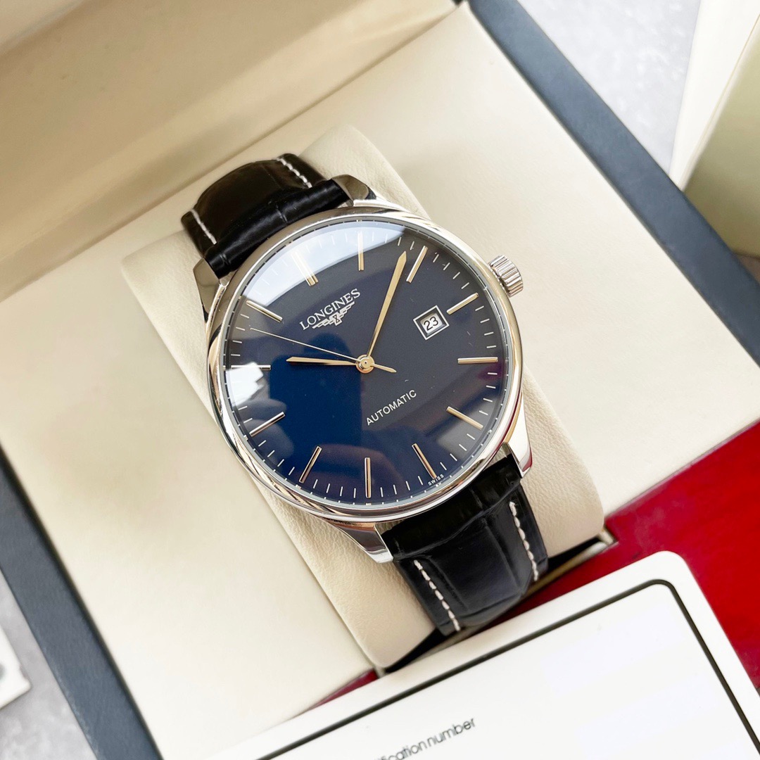 Longines Men’s Watch Lyre Automatic Power Reserve Blue Leather Strap L49614922