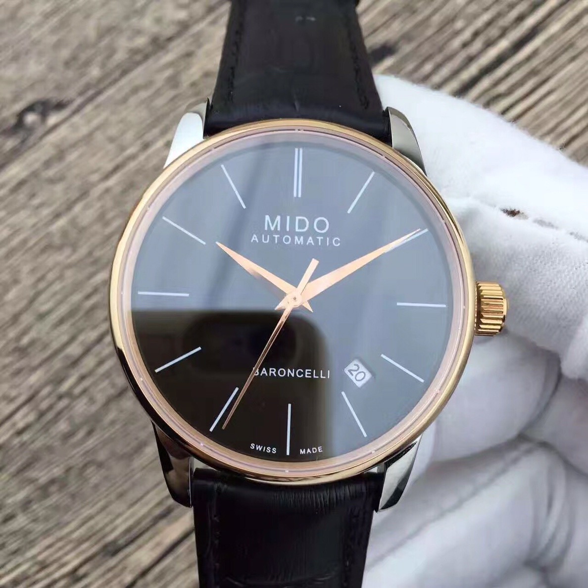 Mido Baroncelli II Automatic Black Dial Men’s Watch M8600.4.78.4