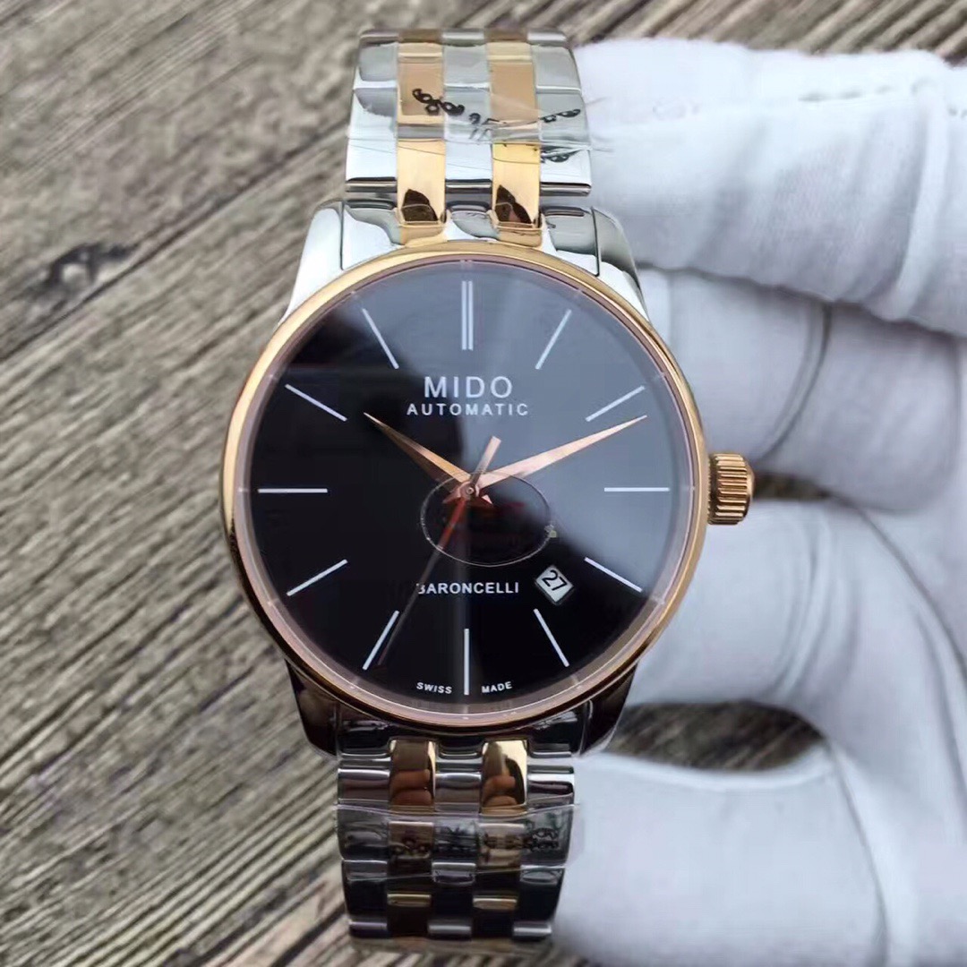 New MIDO Baroncelli Date 2-tone M8600.9.N6.1 Mens Watch Auto 38mm Box Paper