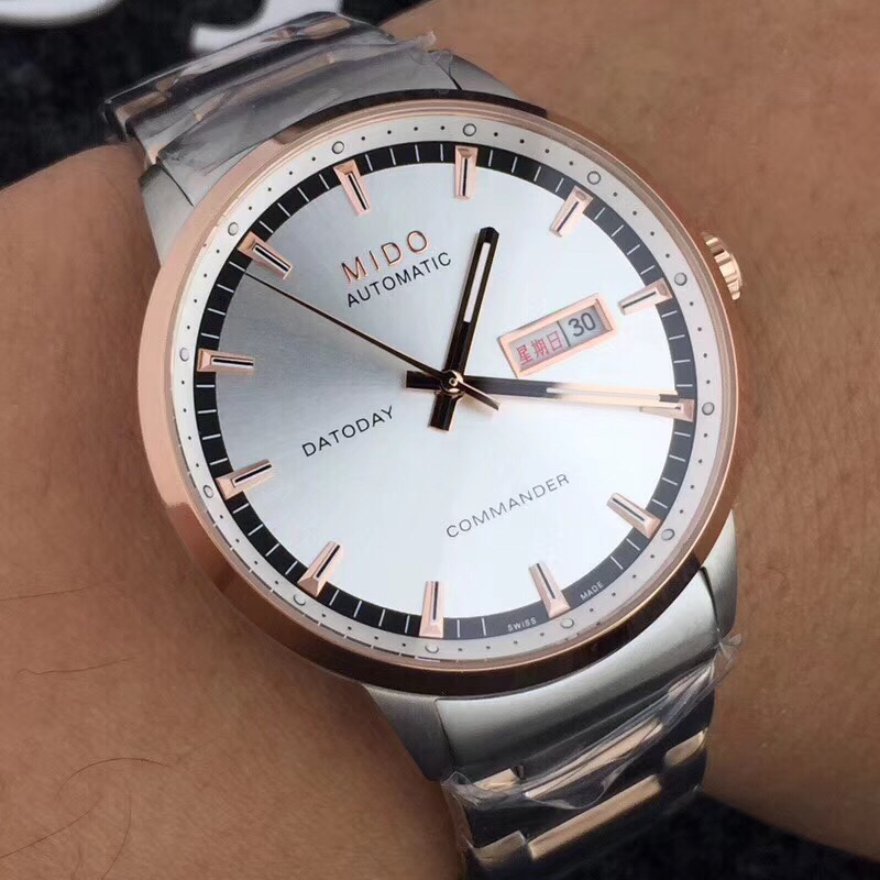 Mido Belluna Sunray – Swiss Automatic Watch for Men – Anthracite Dial – DATODAY