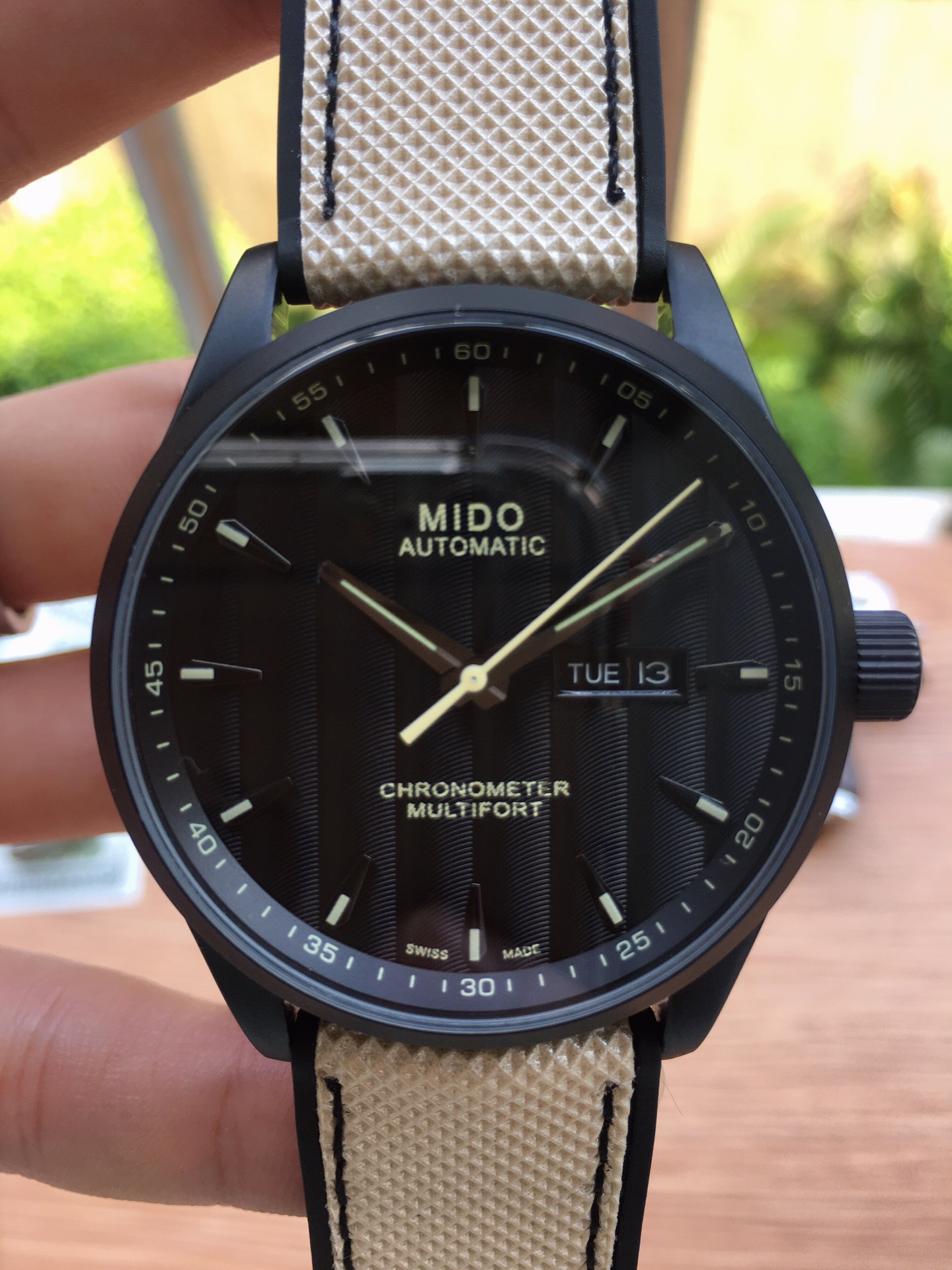 Mido Multifort Black M038.431.37.051.00 Stainless Steel