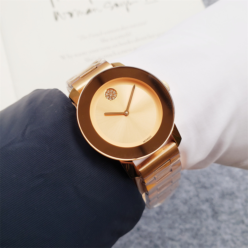 Movado Ladies Bold Quartz Pink Dial Watch – 3600799 NEW