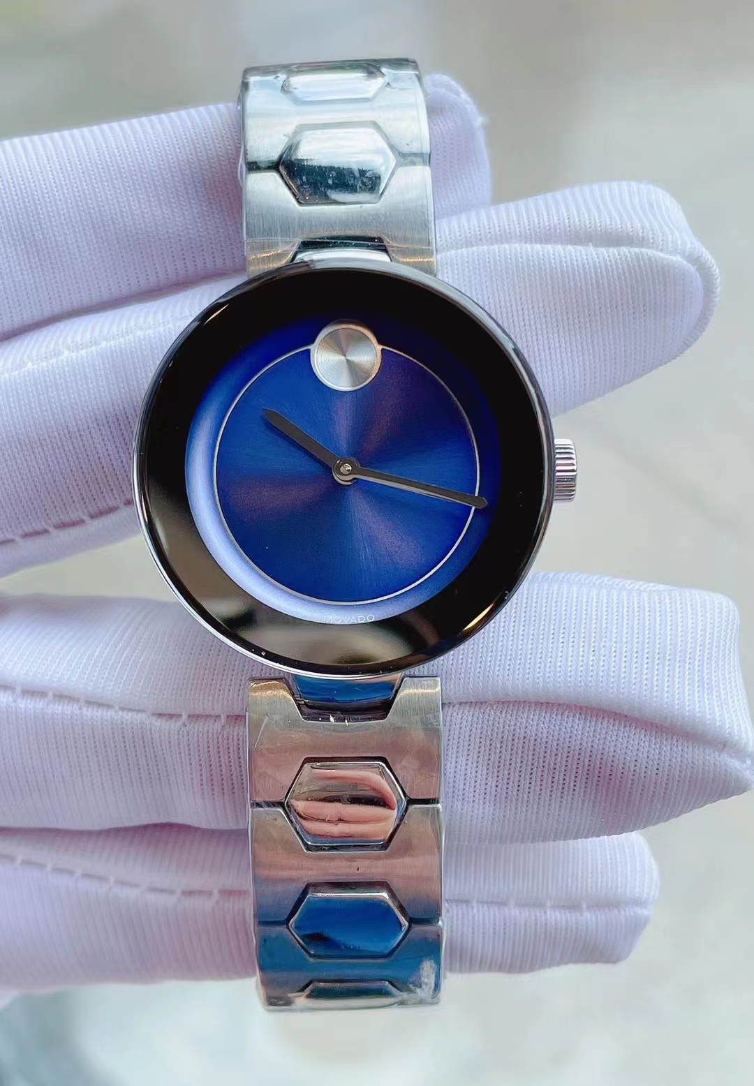 Movado Bold Quartz Blue Dial Ladies Watch Item No. 3600670