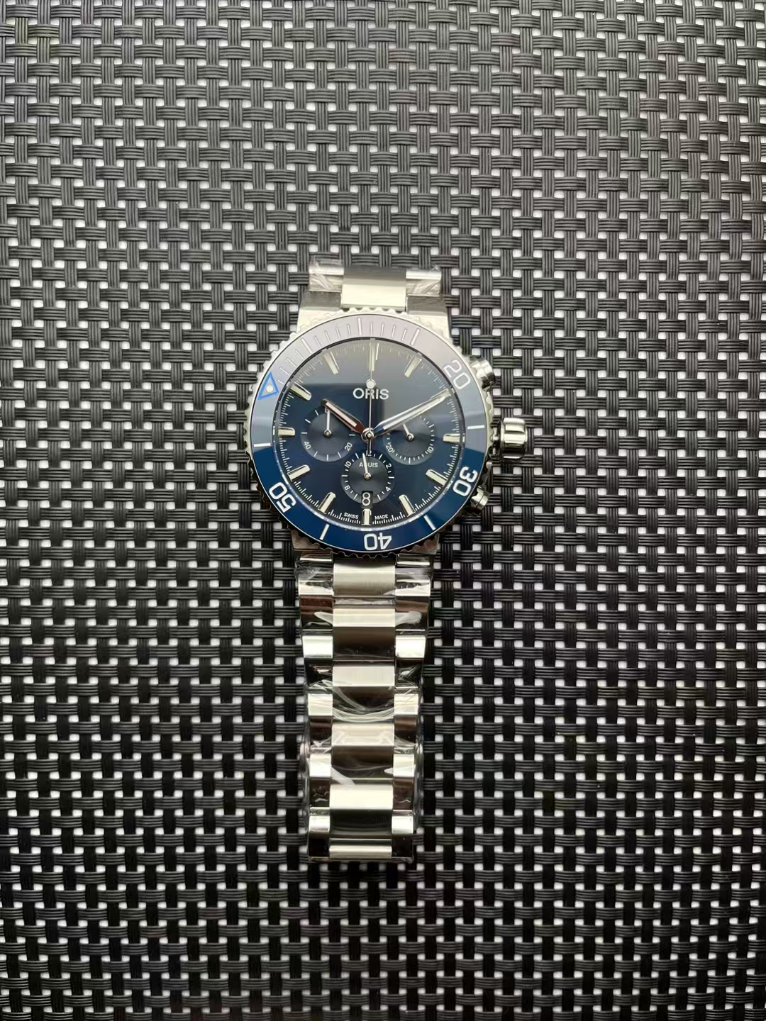 Pre-owned Oris Ocean Trilogy Set Aquis Great Barrier Reef III Clean Ocean Blue Whale