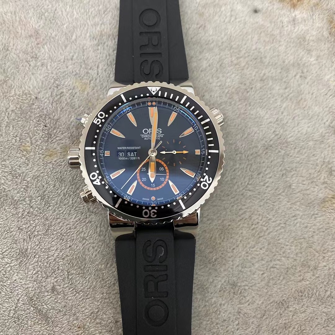 Oris Carlos Coste Chronograph Limited Edition Watch strap black