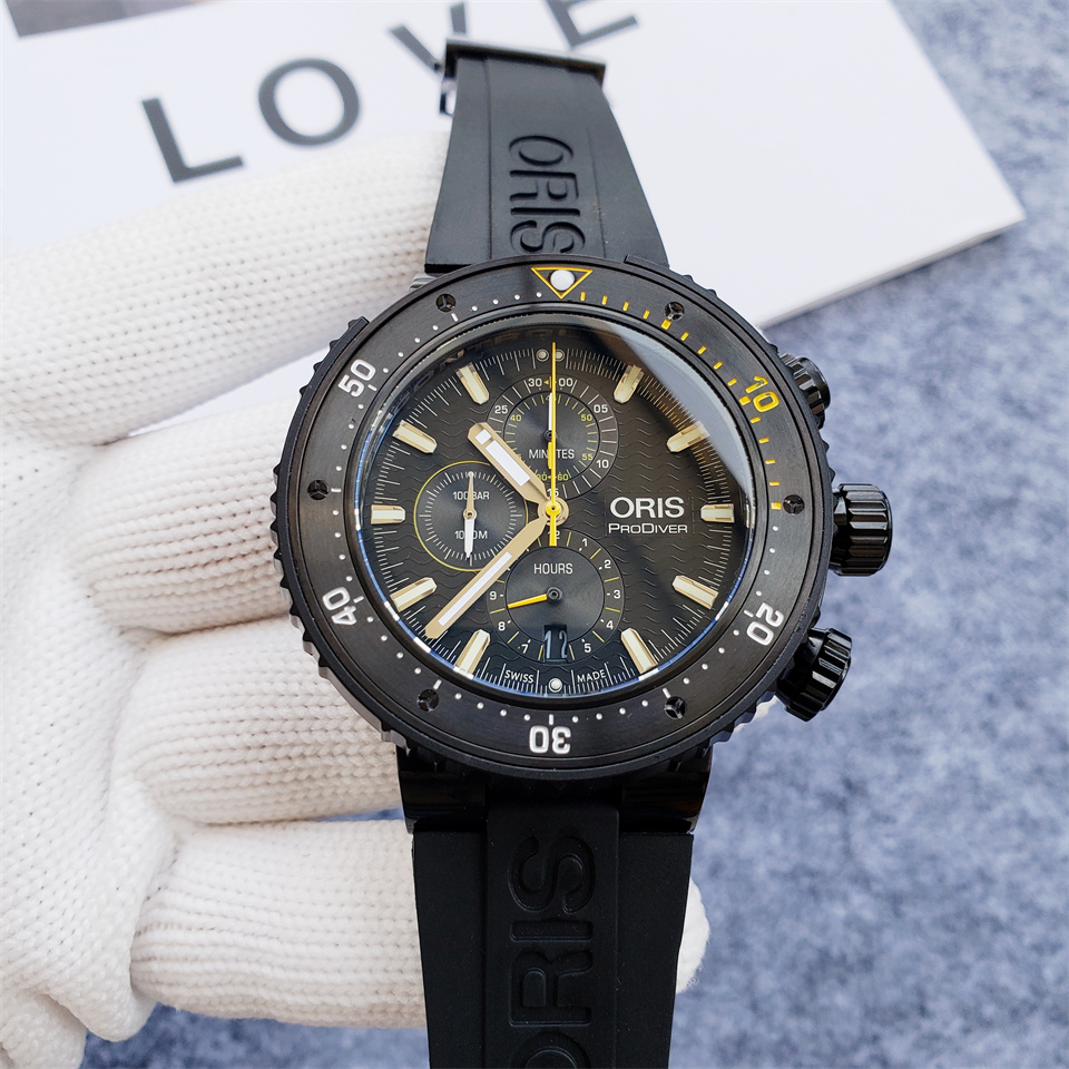 Oris Dive Control Limited Edition Chronograph Automatic Black Dial Men’s Watch