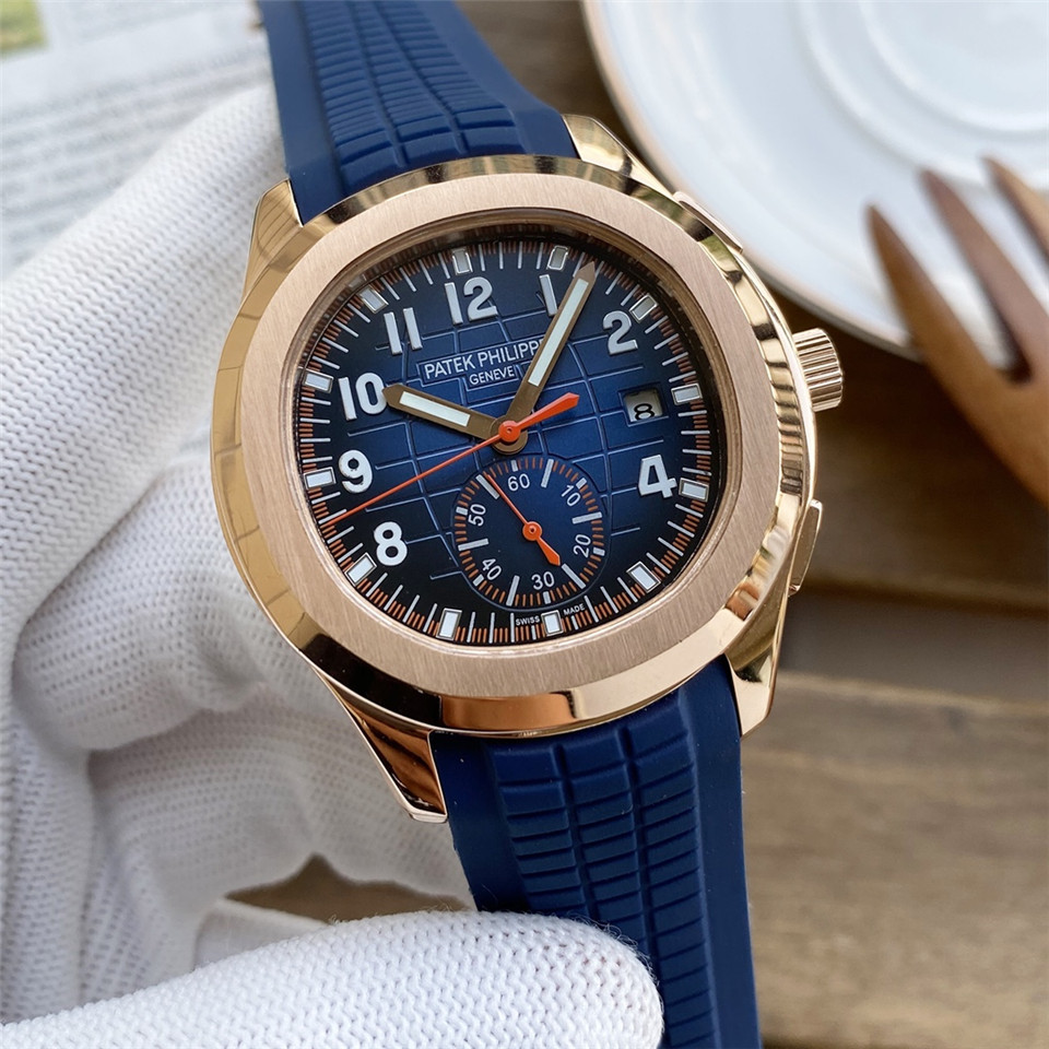 Patek Philippe – Aquanaut Patek Philippe Aquanaut Chronograph White Gold Blue Dial