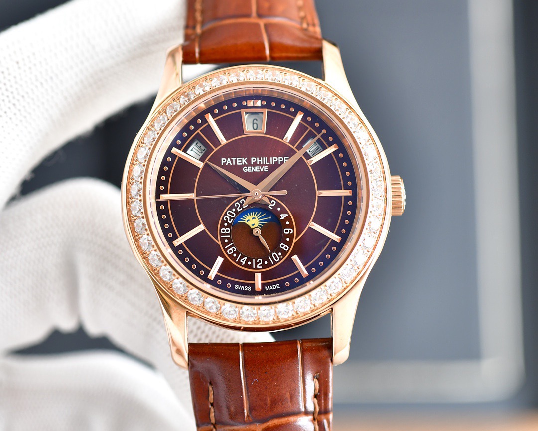 Patek Philippe Grand Complication 5207/700P-001 gold bezel brown dial
