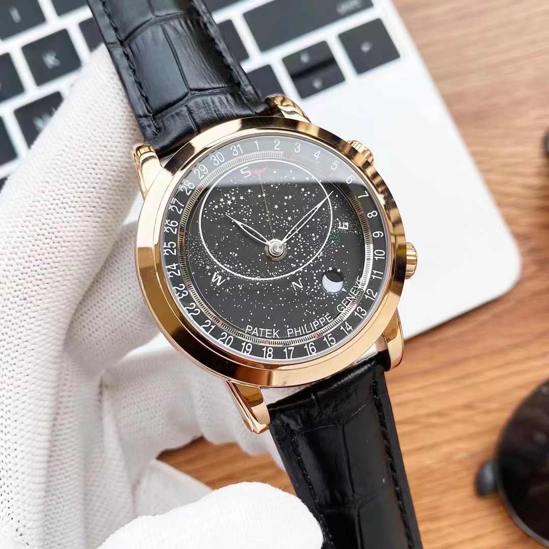 Patek Philippe Grand Complications Celestial Moon Age Rose Gold Black Sky Chart Dial 6102R-001 – BRAND NEW