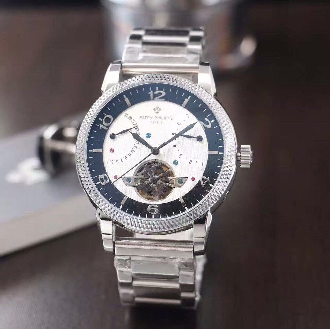 Patek Philippe Classic Tourbillon Power Reserve – Brand Watches  white dial   silver white wire