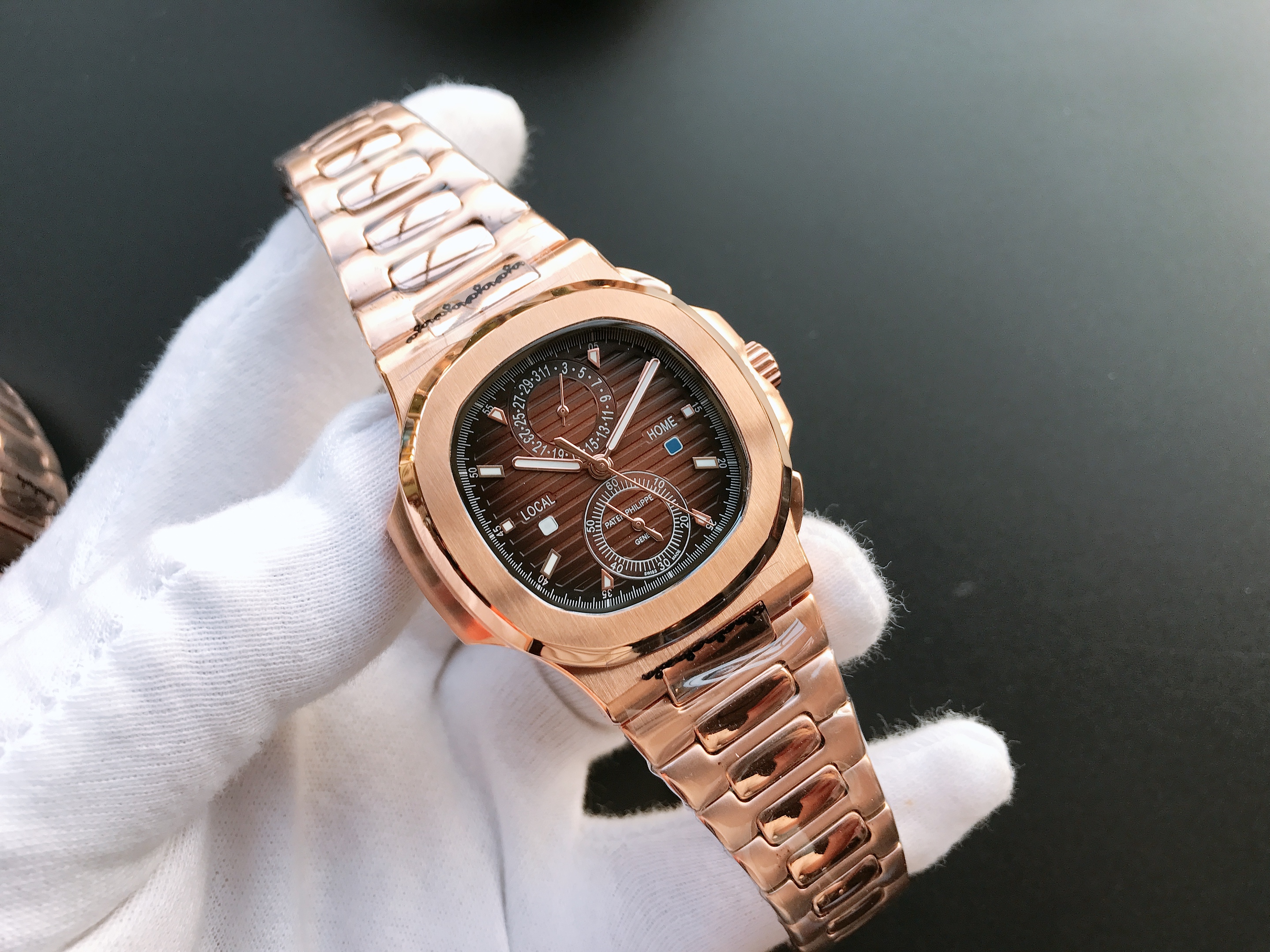 Patek Philippe Nautilus Travel Time Watch |  brown dial