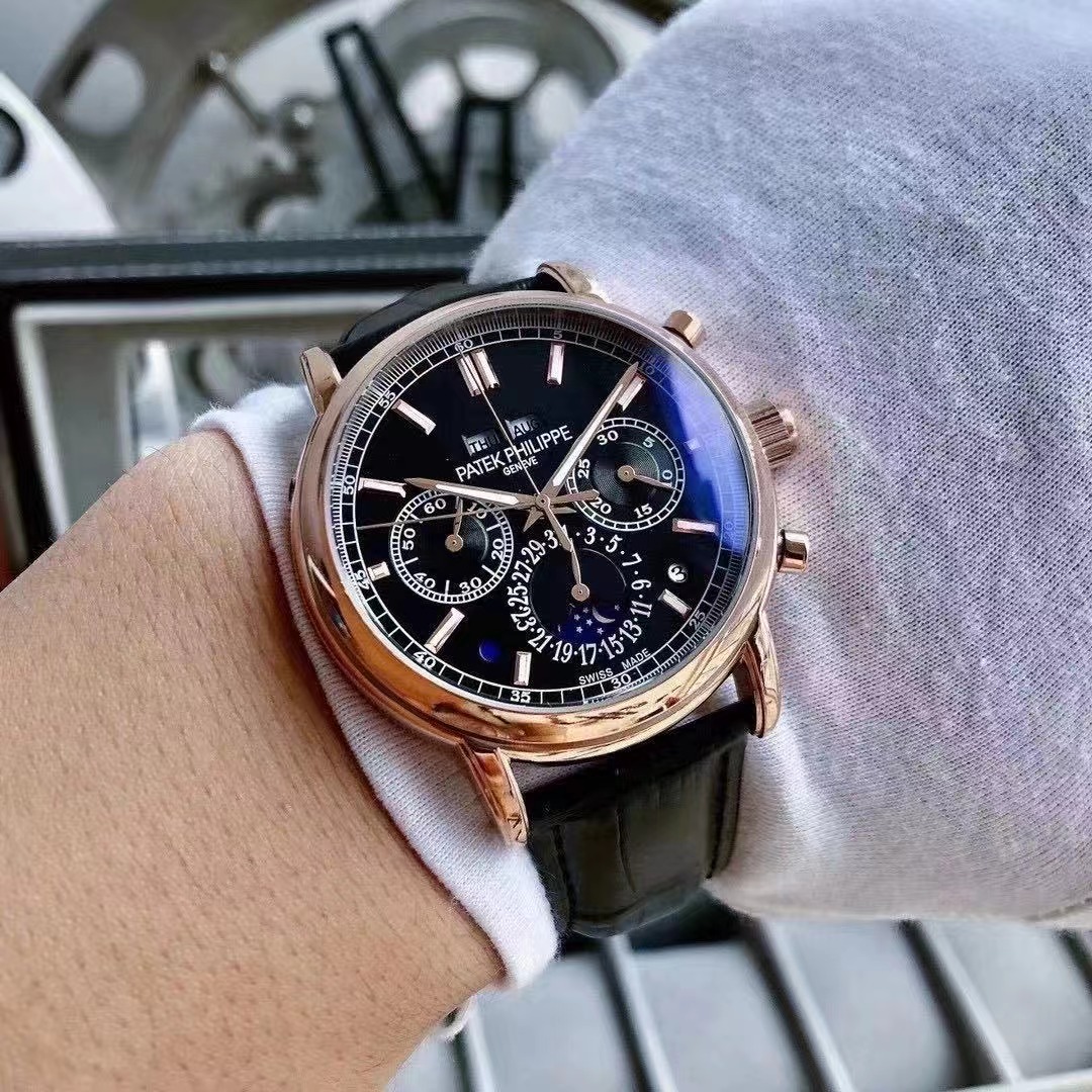 Patek Philippe Grand Complications 5204P-011 black dial rose gold bezel